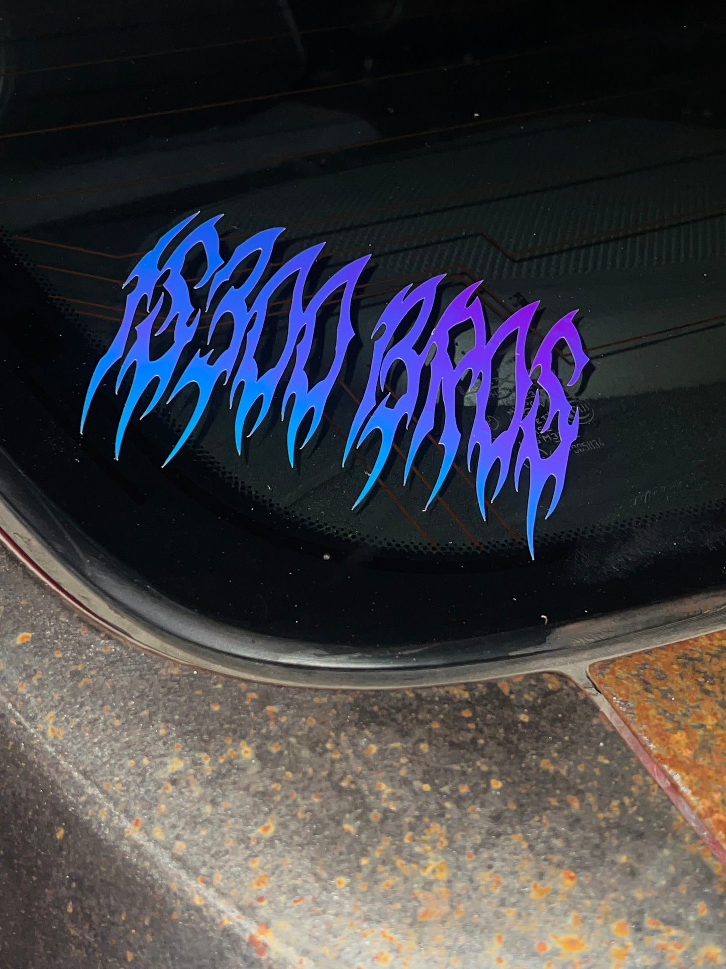 5x4 Is300bros glow in the dark holographic death metal
