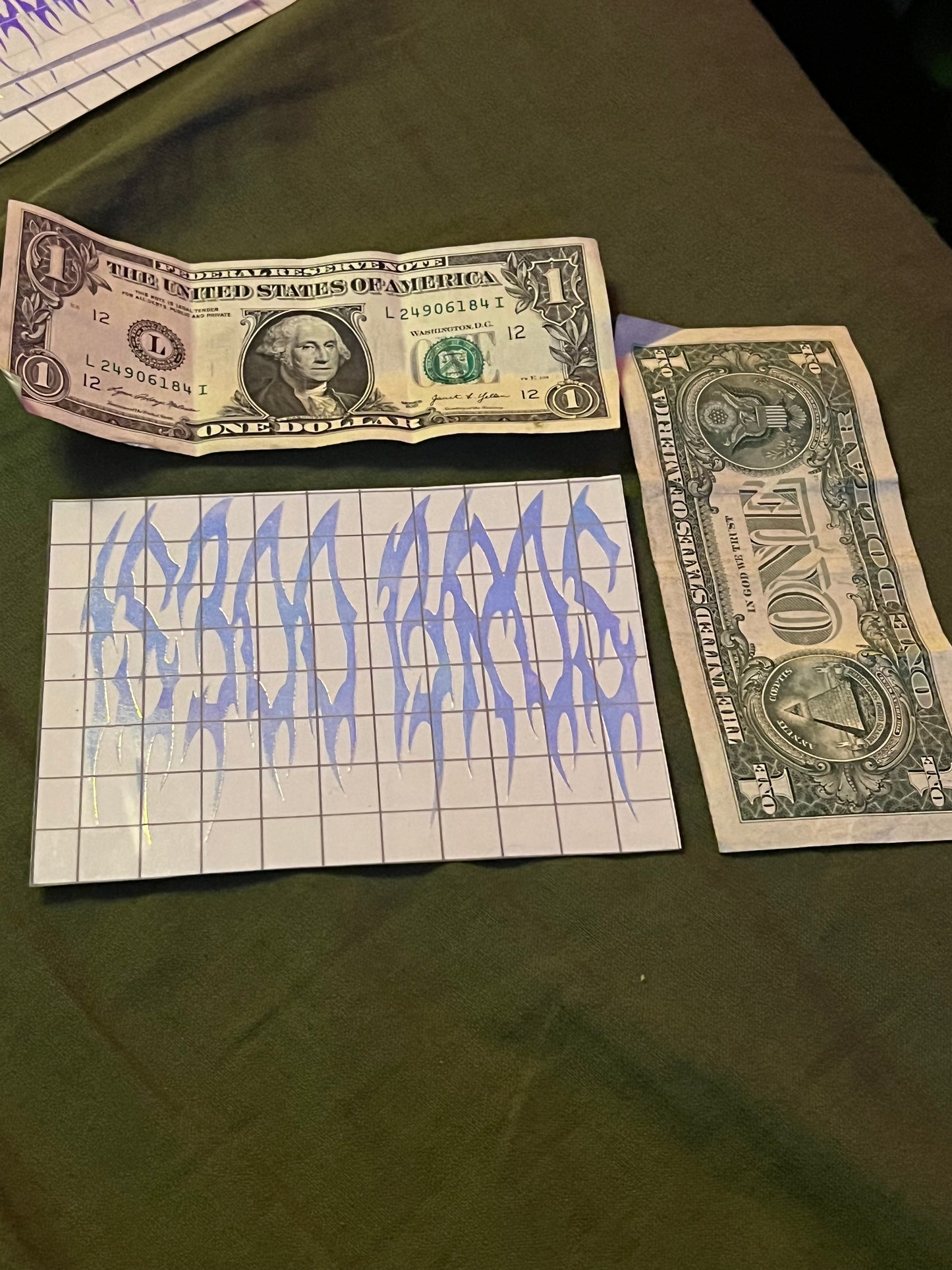 5x4 Is300bros glow in the dark holographic death metal